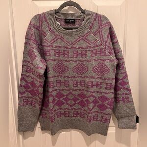 Lane Bryant Heather Gray and Lavender Sweater - 14/16